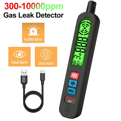 Professional Gas Leak Detector  Combustible Methane Analyzer with Audible Alarm