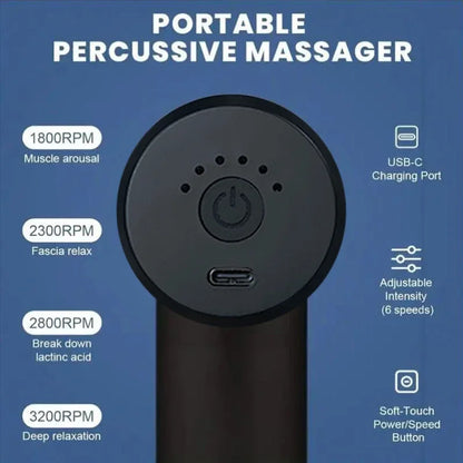 Mini Fascia Gun Wireless Massage Gun Muscle Relaxation Massage Equipment Neck Membrane Cervical Spine Massage Instrument