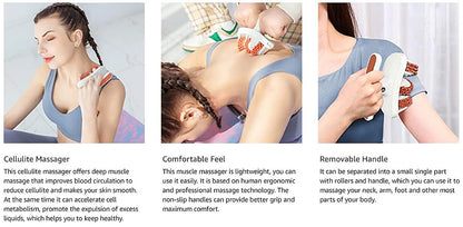 Cellulite Massager Manual Muscle Massager Roller for Leg, Neck, Arm and Foot, Multi-function Pelvic Floor Muscle Trainer Beauty