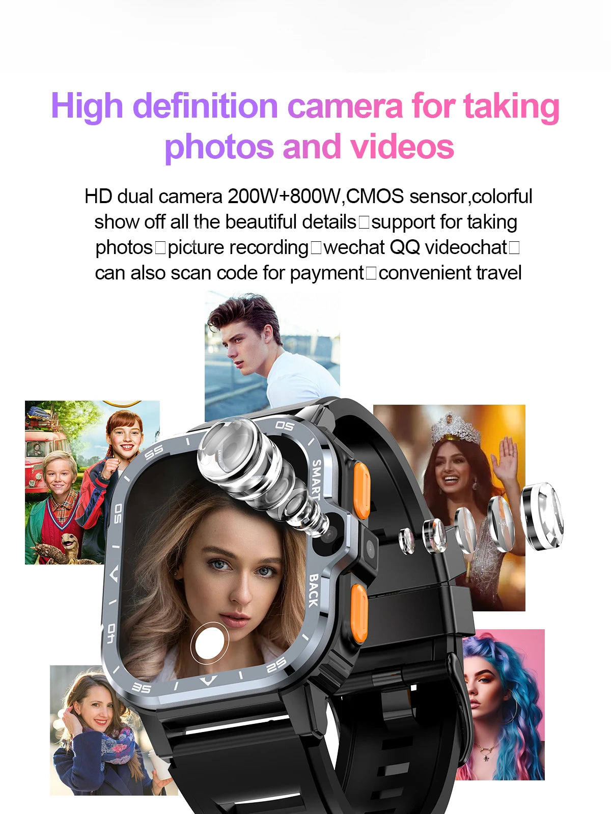 Valdus PGD Android Smart Watch Men GPS 16G/64G ROM Storage