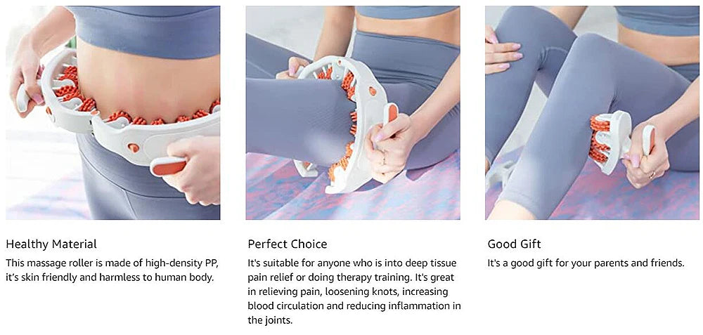 Cellulite Massager Manual Muscle Massager Roller for Leg, Neck, Arm and Foot, Multi-function Pelvic Floor Muscle Trainer Beauty