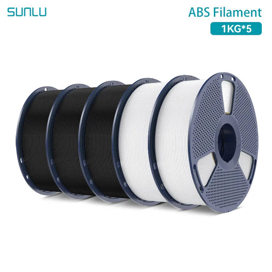 SUNLU 3D Printer Filament 1.75mm 1KG/Rolls Black & White ABS 3D Printing Filament 3D Printing